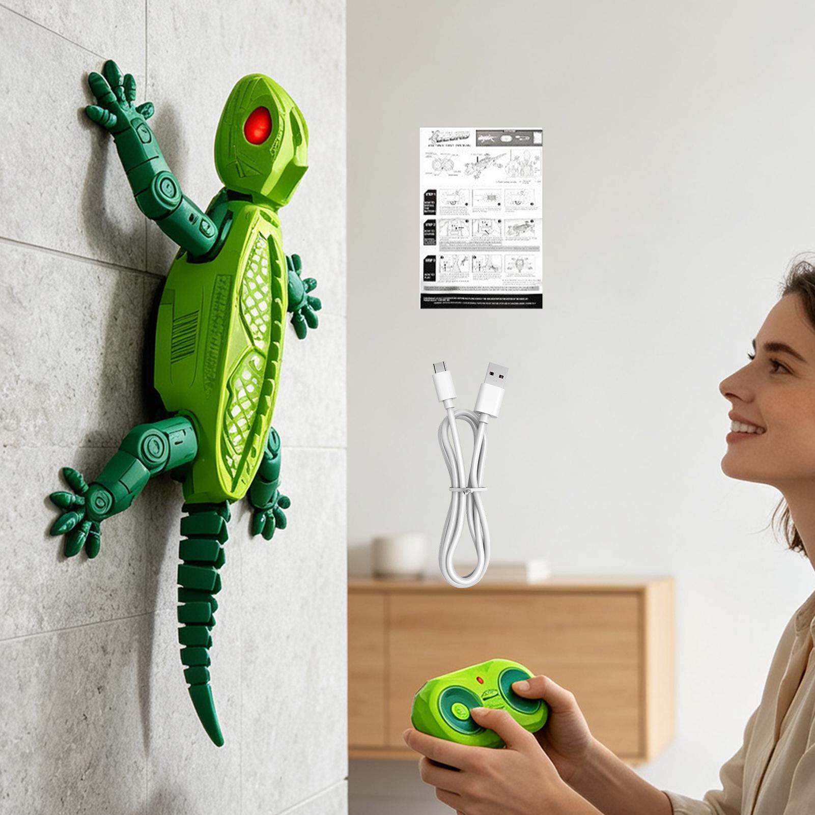 Gecko Lighting & Decor - Mainan Kadal Listrik RC dengan Lampu