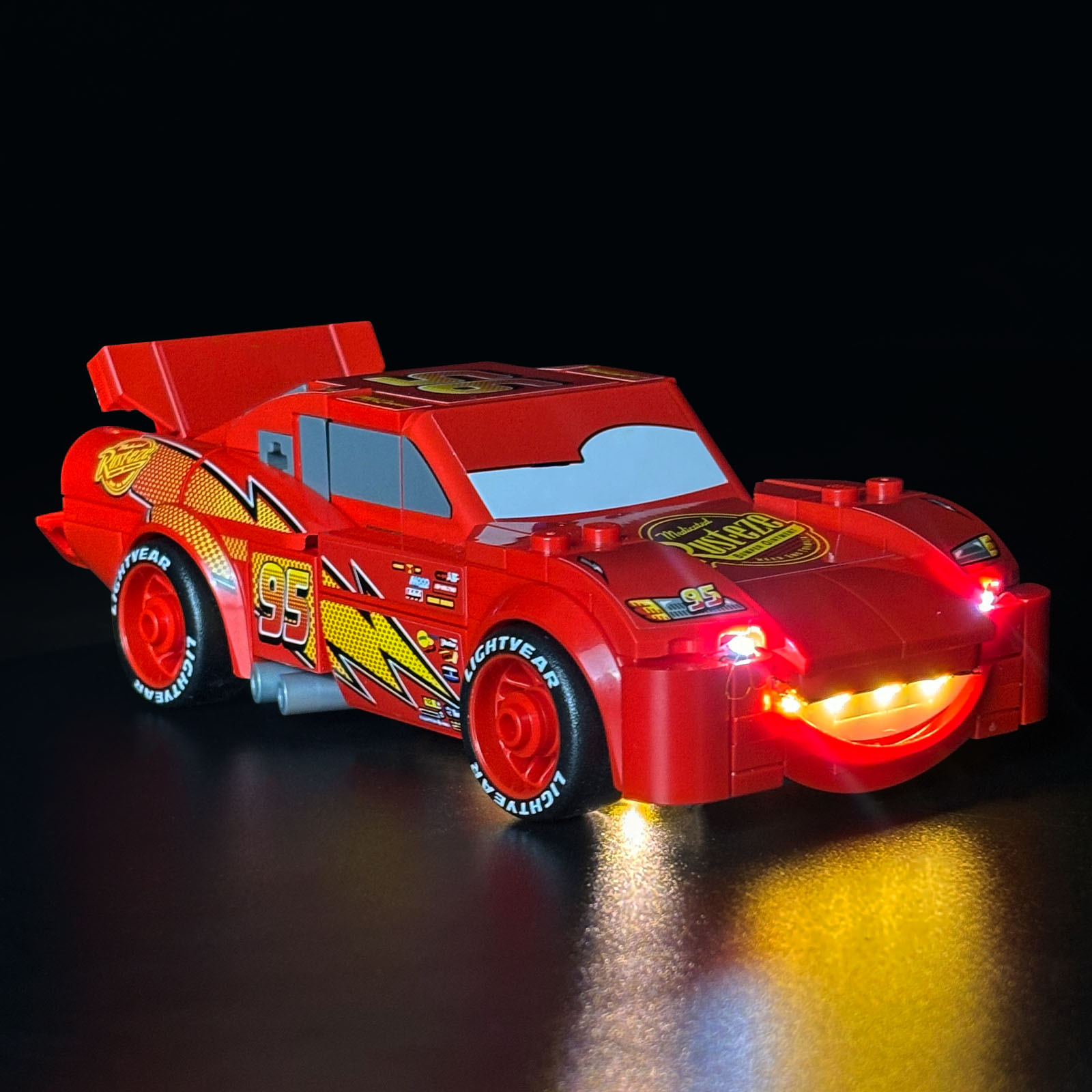 Lighting Mcqueen Wall Decor - Kit Pencahayaan LED LYBMTWF Kompatibel dengan