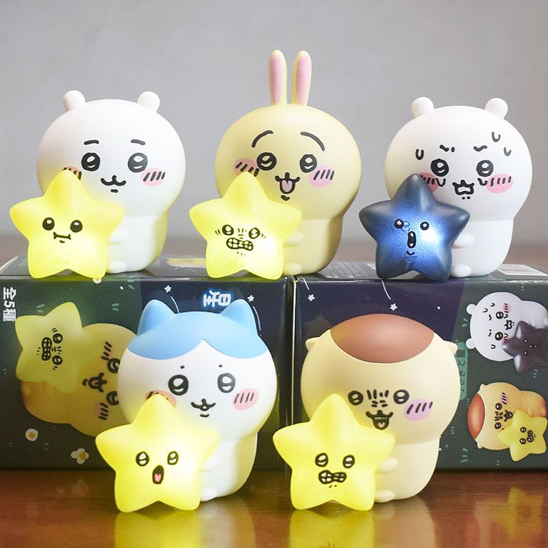 Lighting Decor Items - Lampu Malam Bintang Bersinar Kawaii Hachiware