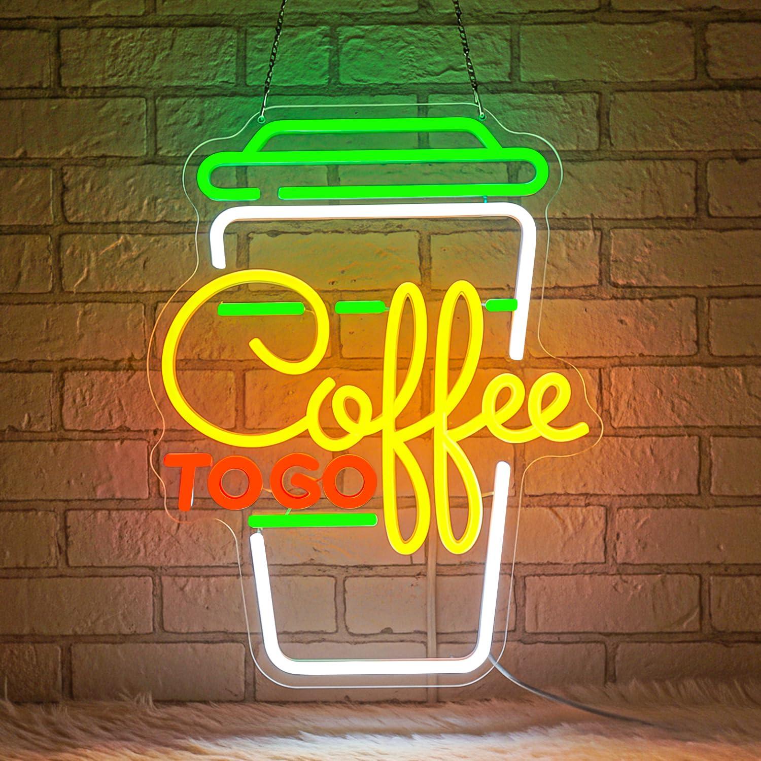 Home Lighting And Decor - Lampu LED Neon Sign Kopi USB