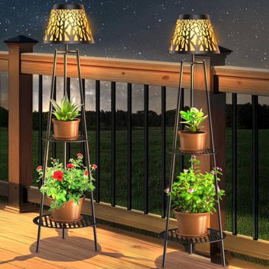 Lighting Decor Outdoor - 2 Paket Lampu Lantai Tenaga Surya
