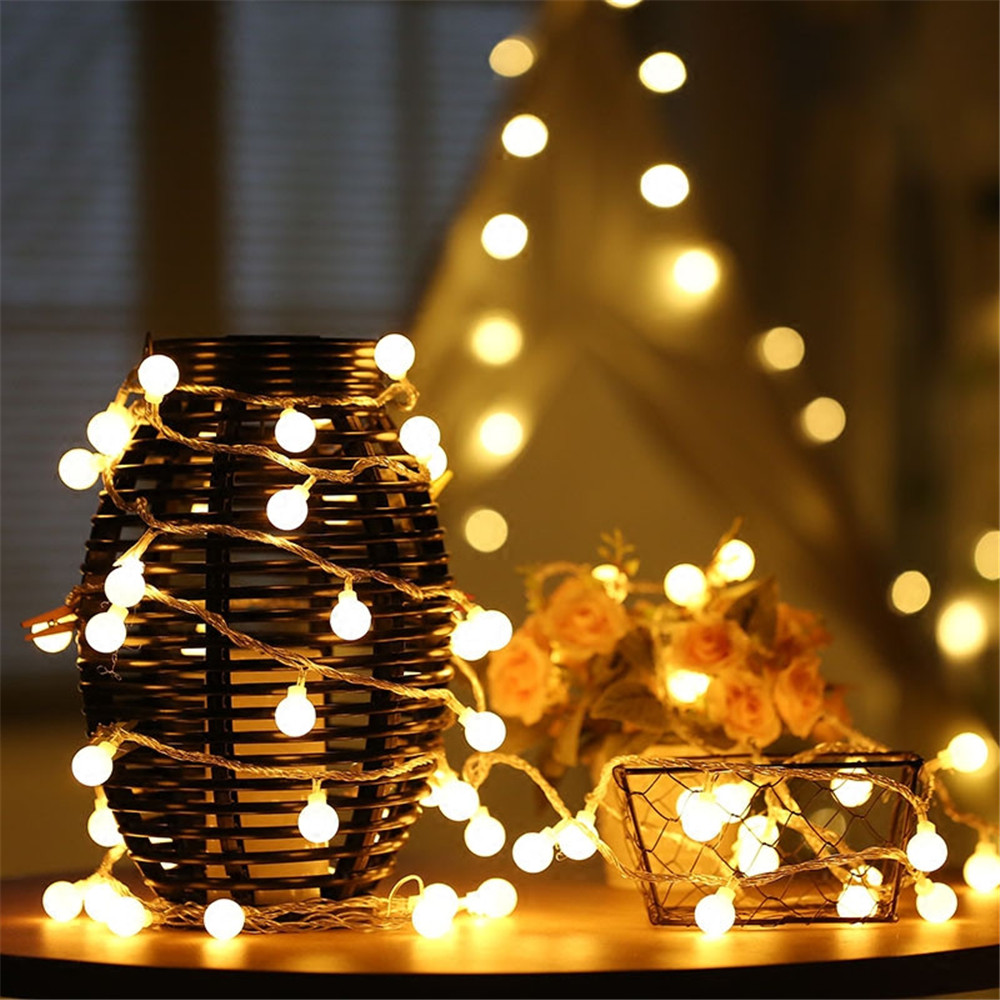 Lampu String Tenaga Surya/USB/ - Home Lighting And Decor ulasan dan harga
