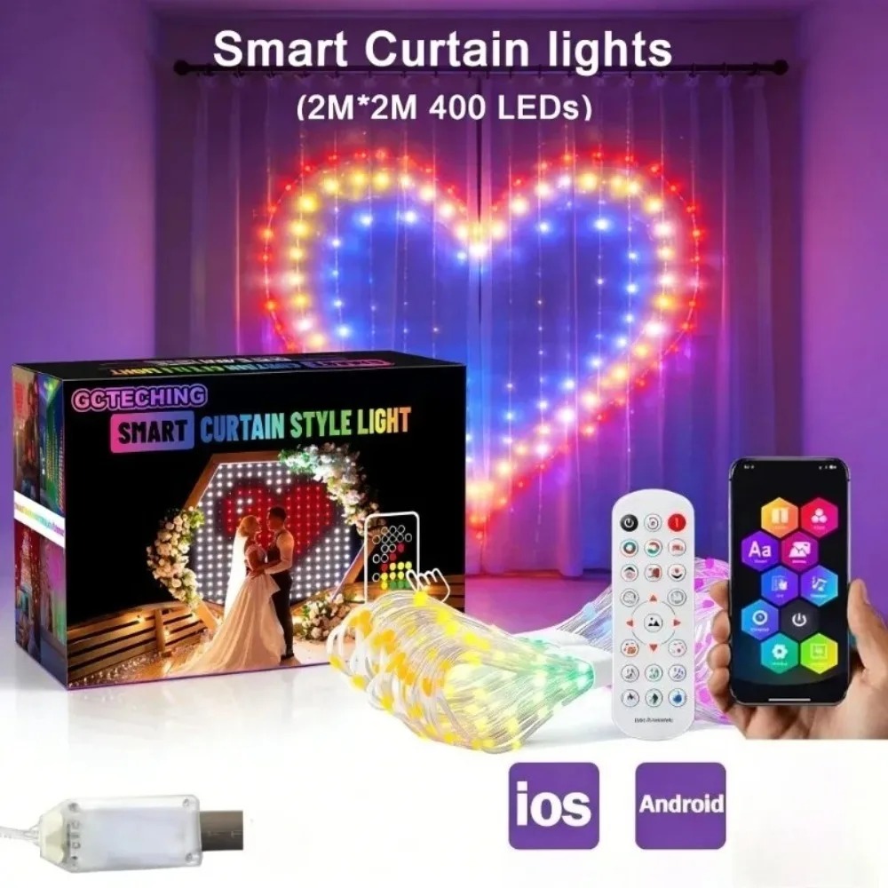 Lampu Tirai LED Pixel untuk Lu - Lighting Christmas Decor ulasan dan harga