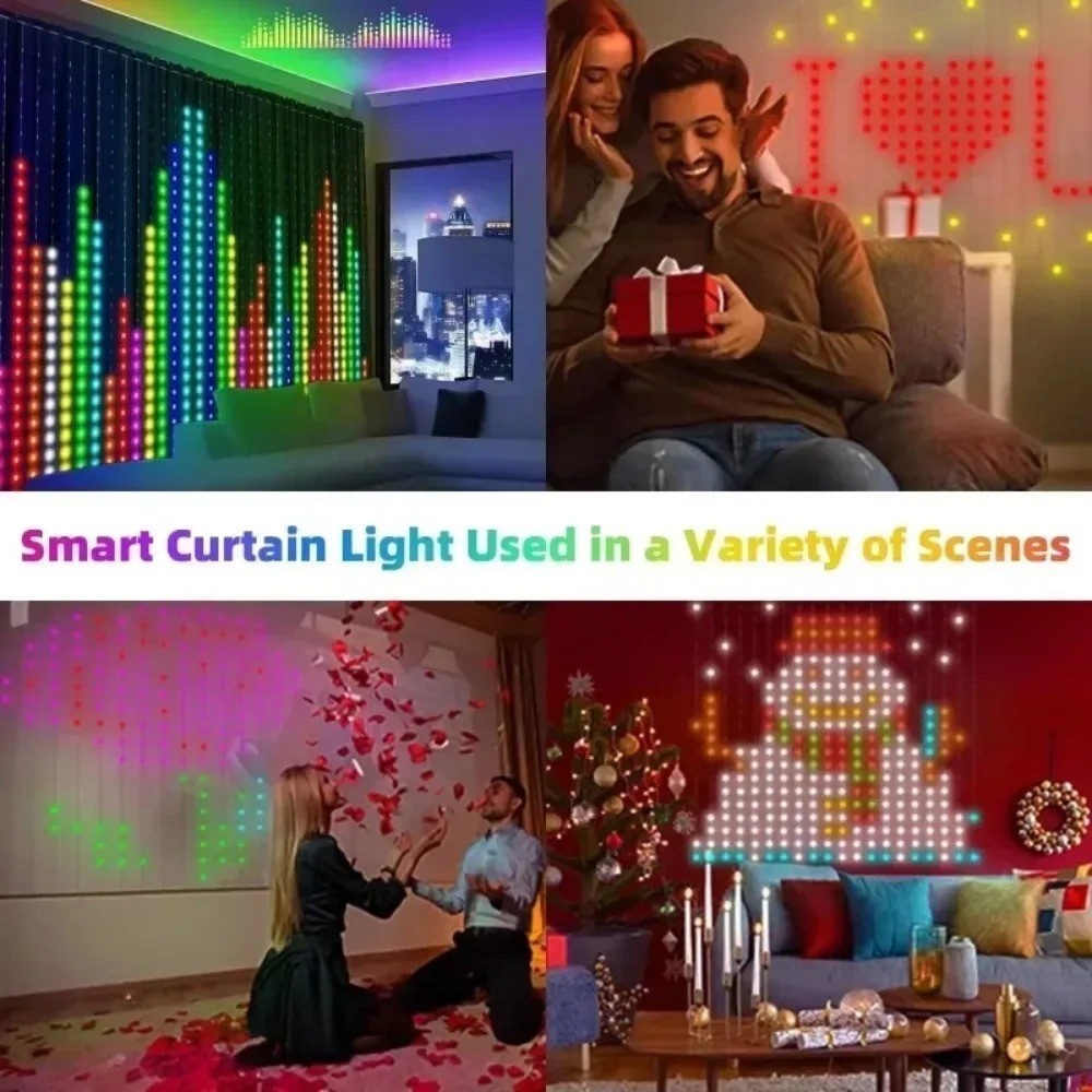 Lampu Tirai LED Pixel untuk Lu - Lighting Christmas Decor ulasan dan harga