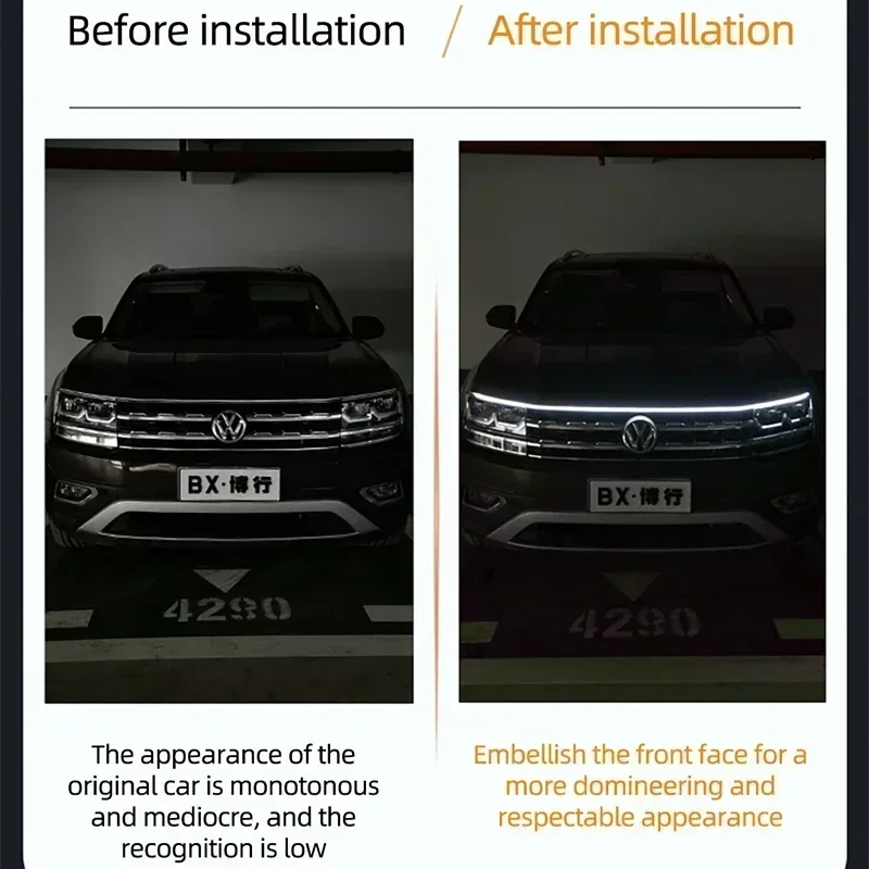 1 Buah Lampu Kap Mobil LED Uni - Lighting Bolt Decor ulasan dan harga
