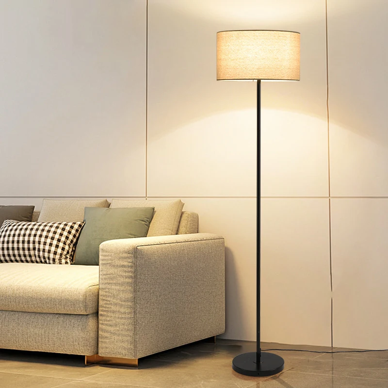 Lampu Lantai Led Kain Sederhan - Floor Lamp Tripod ulasan dan harga