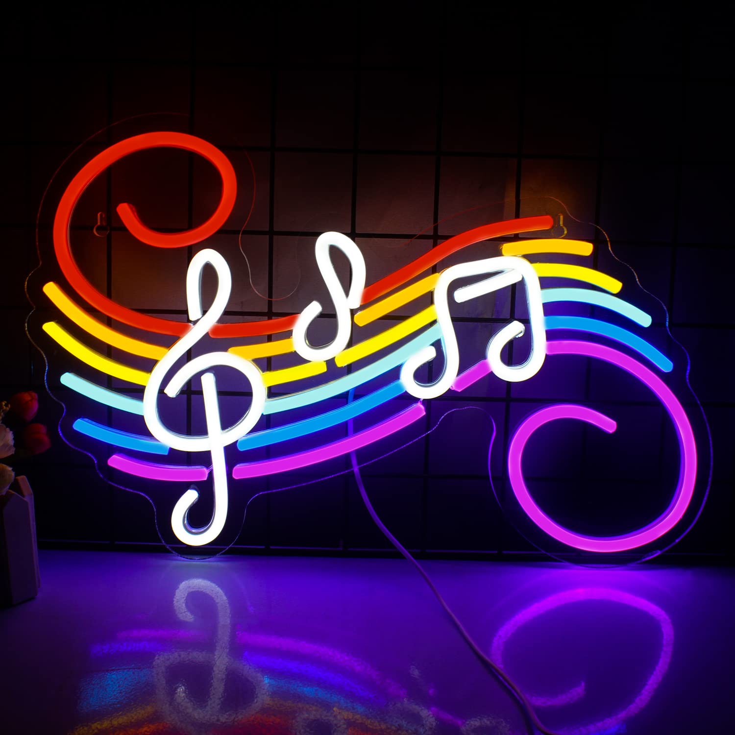 Lampu Neon Tanda Not Musik, Da - Lighting Christmas Decor ulasan dan harga