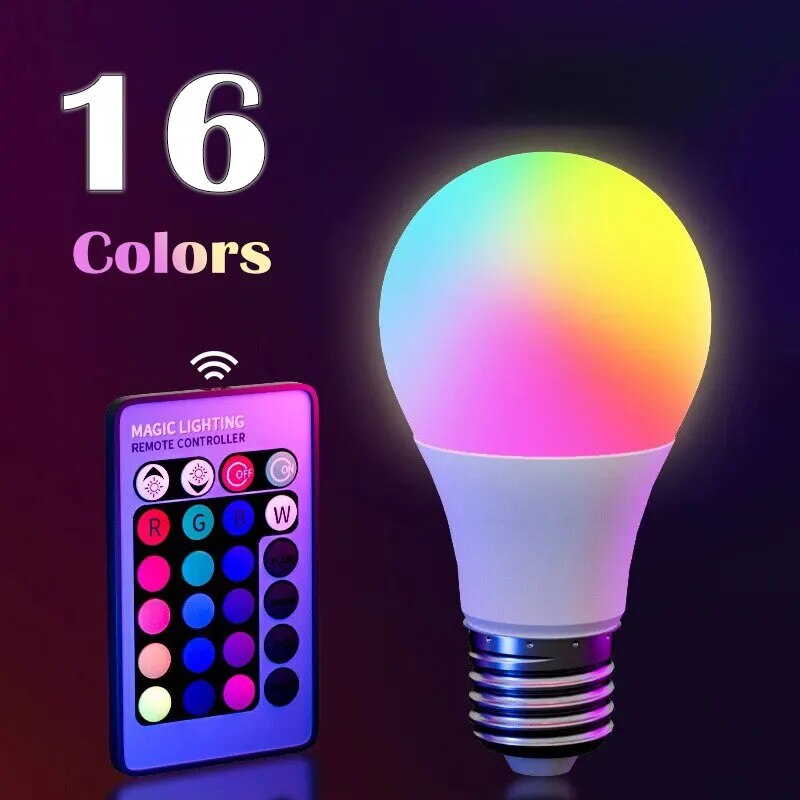 RGB bohlam lampu LED multiwarn - Colour Changing Bulb ulasan dan harga