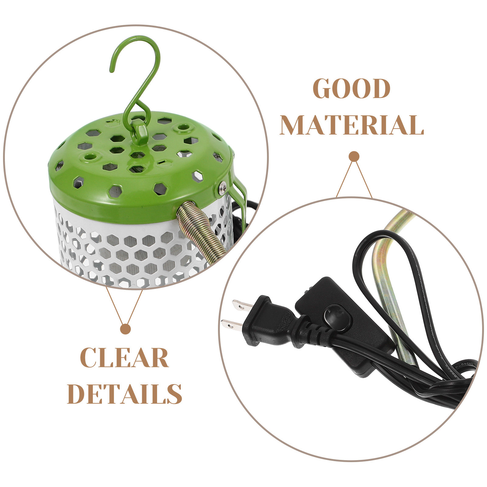 Lampu Pemanas Keramik dengan T - Gecko Lighting & Decor ulasan dan harga