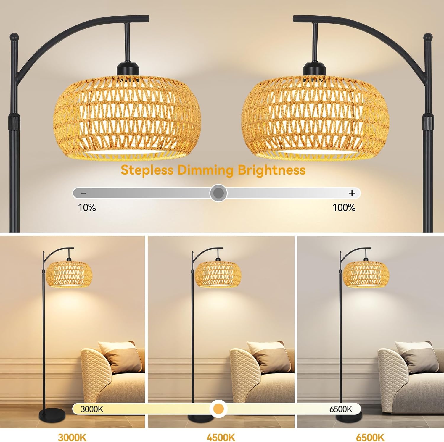 Lampu Lantai Arc untuk Ruang T - Floor Lamp Tripod ulasan dan harga