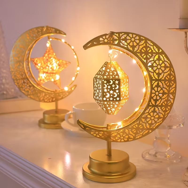 Lampu Malam LED Ramadan Berput - Led Moon Lamp ulasan dan harga