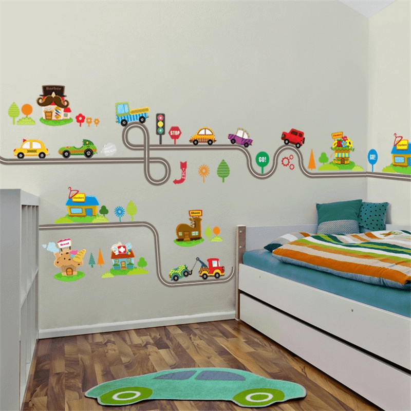 2 Buah/Lot Stiker Dinding Jalu - Lighting Mcqueen Bedroom Decor ulasan dan harga