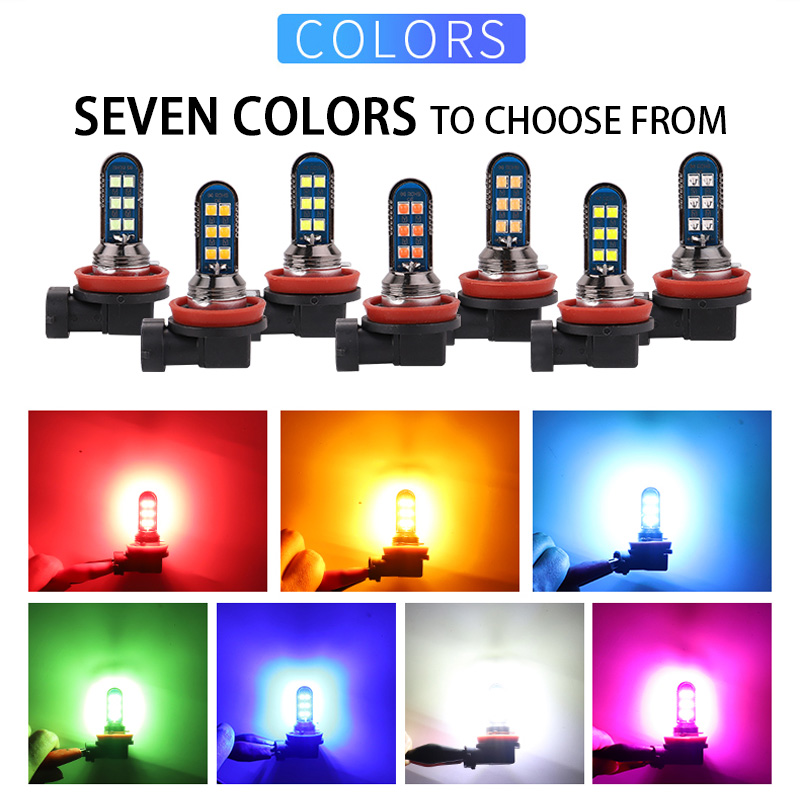 2 Buah 7 Warna Hijau Jingga H7 - Colour Changing Bulb ulasan dan harga