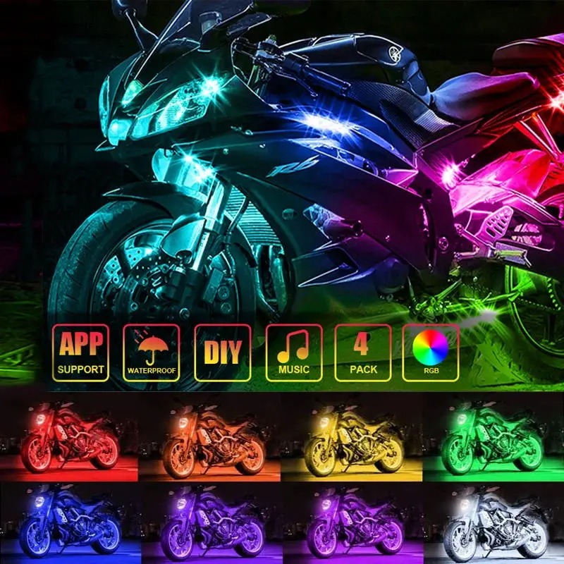 Lampu Hias LED Sepeda Motor La - Lighting Bolt Decor ulasan dan harga