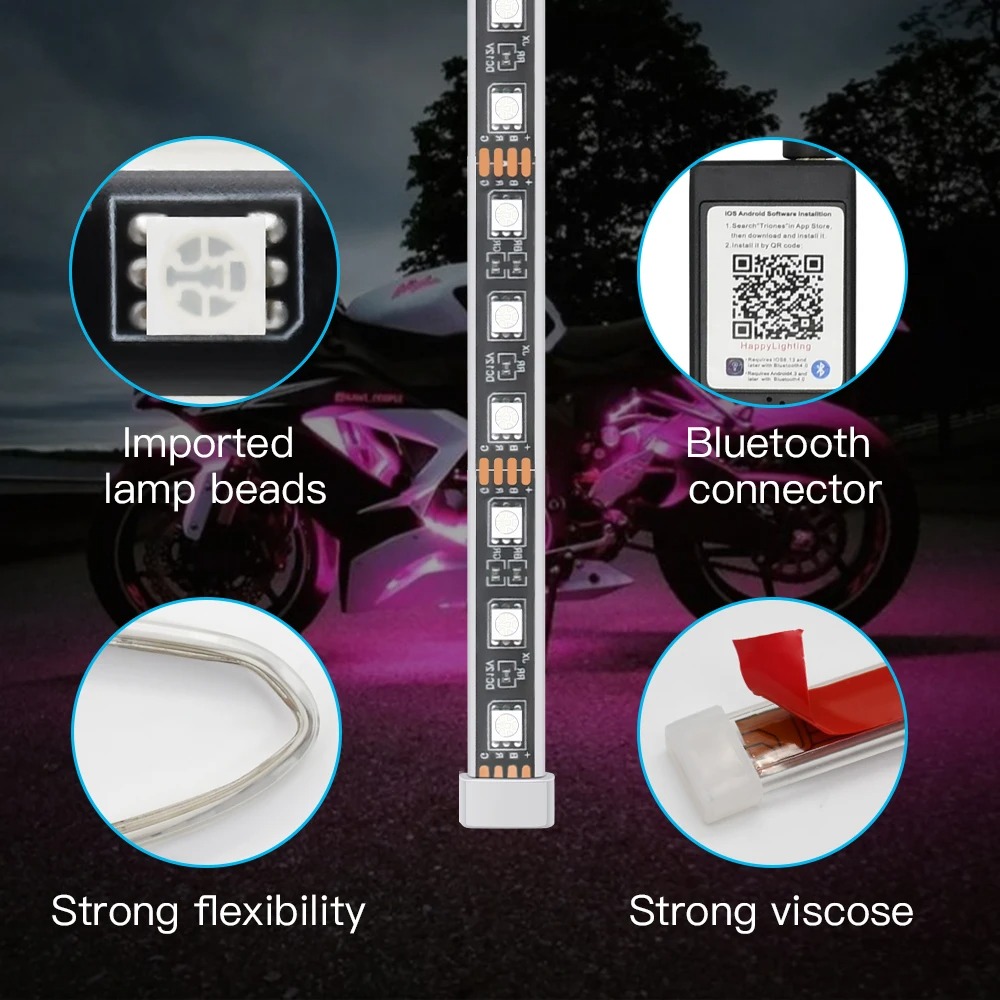 Lampu Hias LED Sepeda Motor La - Lighting Bolt Decor ulasan dan harga