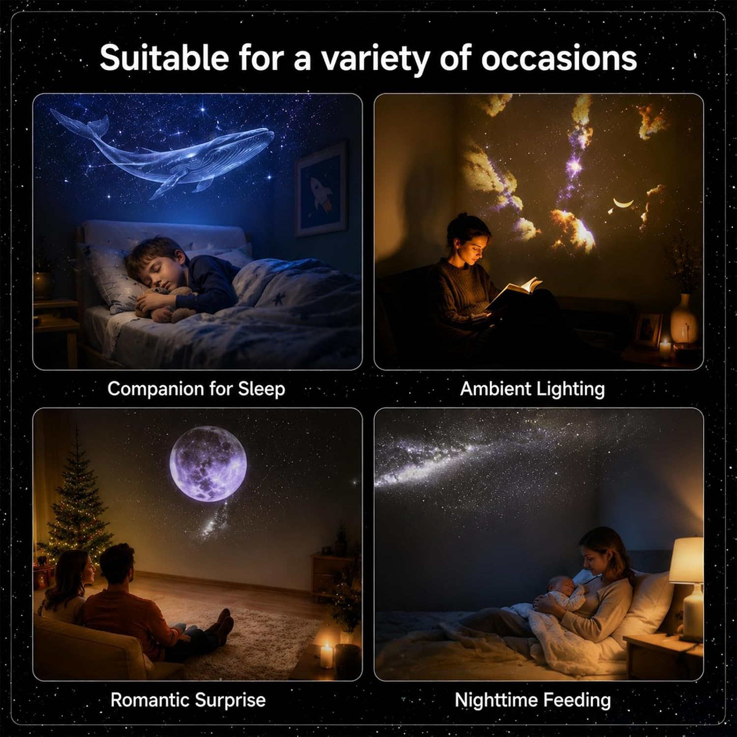Lampu Malam LED Langit Berbint - Led Moon Lamp ulasan dan harga