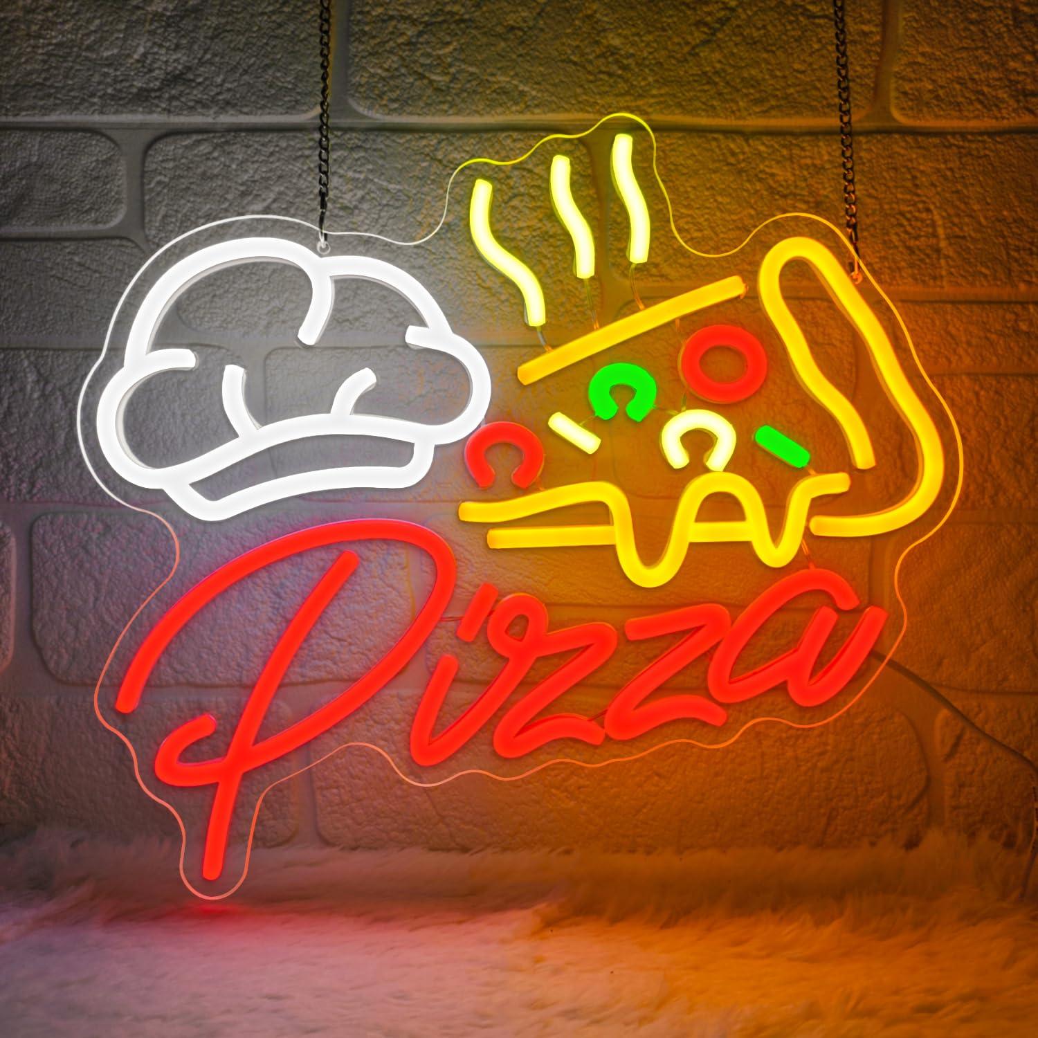 Lampu Neon Pizza Warna-warni L - Wall Decor Lighting ulasan dan harga