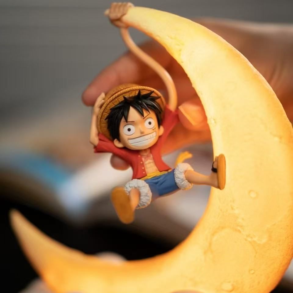 Lampu Malam Anime One Piece Lu - Led Moon Lamp ulasan dan harga