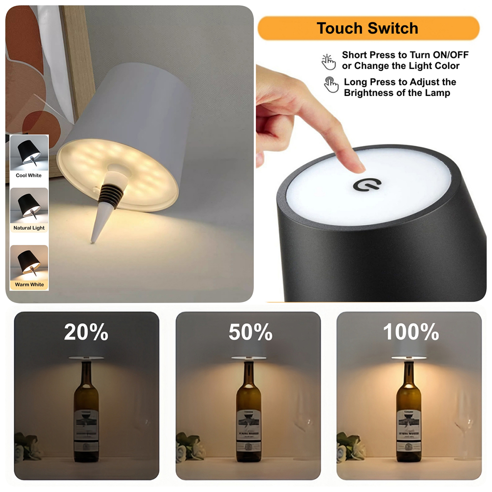 Lampu Botol Anggur LED Nirkabe - Colour Changing Bulb ulasan dan harga