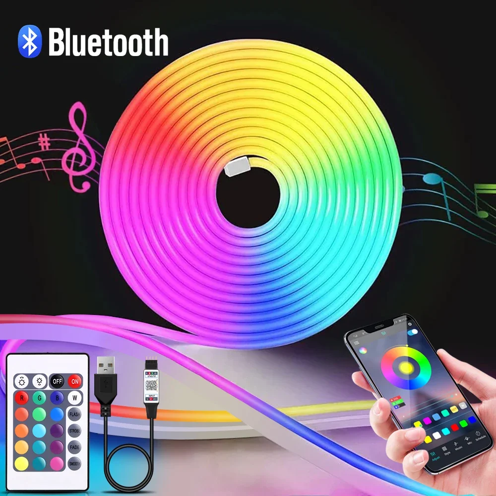 Lampu Strip LED Neon RGB 1-5m  - Home Lighting And Decor ulasan dan harga